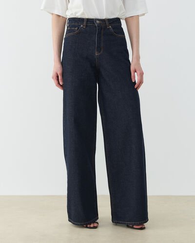 Baggy Fit Jean Koyu Lacivert 