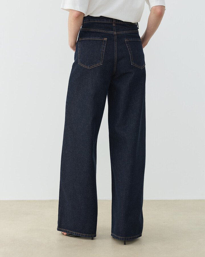 Baggy Fit Jean Koyu Lacivert