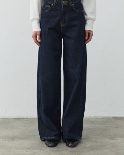 Baggy Fit Jean Koyu Lacivert 