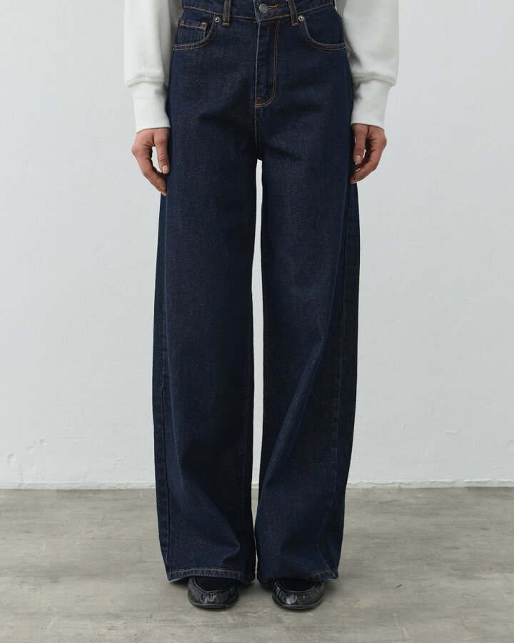 Baggy Fit Jean Koyu Lacivert - Aybikestil