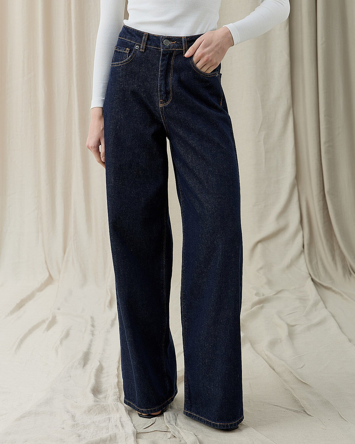 Baggy Fit Jean Lacivert - Aybikestil