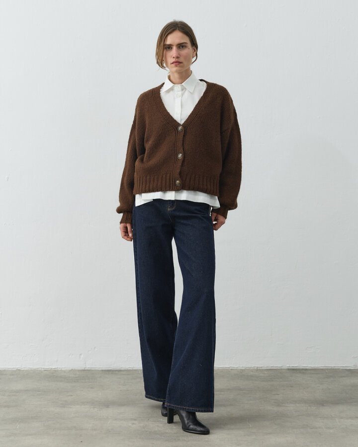 Basic Hırka Kahverengi - Aybikestil (1)