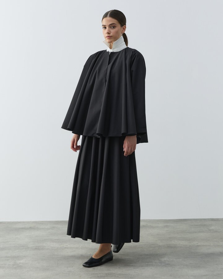 Çok Volanlı Dove Ceket Siyah - Aybikestil (1)