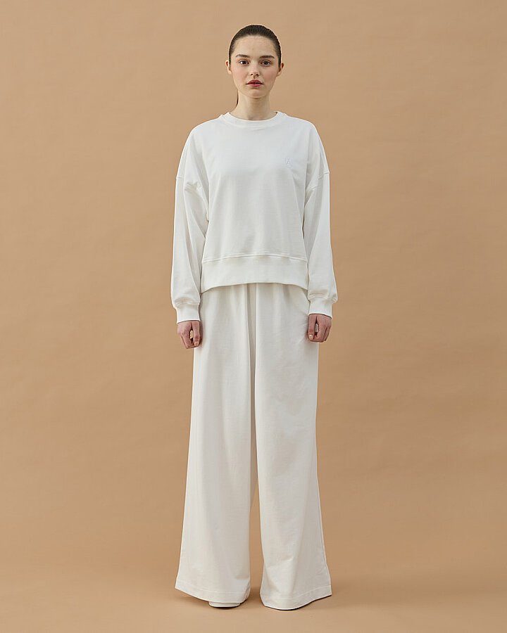 Cotton İki İplik Mini Sweat Ekru - Aybikestil (1)