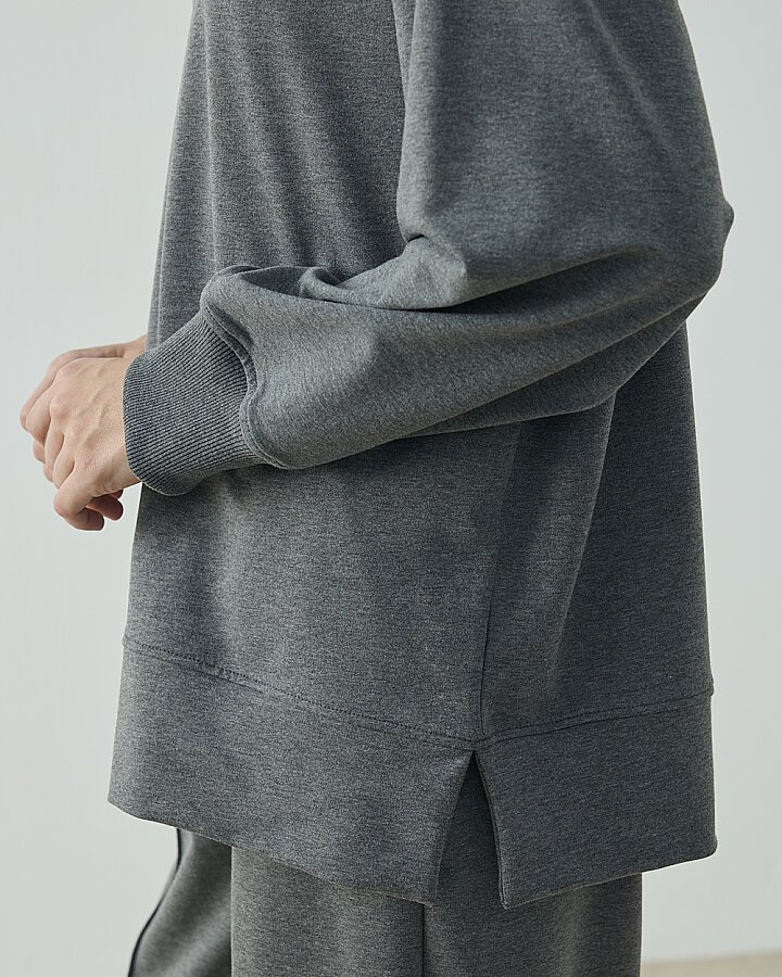 Cotton İki İplik Pure Sweat Antrasit - Aybikestil (1)