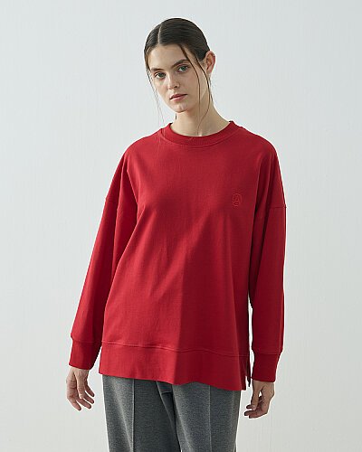 Cotton İki İplik Pure Sweat Kırmızı 