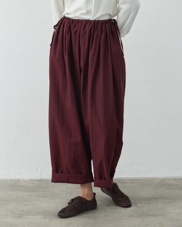 Crash Yandan Ayarlanan Pantolon Bordo - Aybikestil