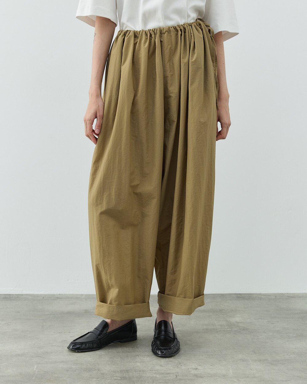 Crash Yandan Ayarlanan Pantolon Camel - 