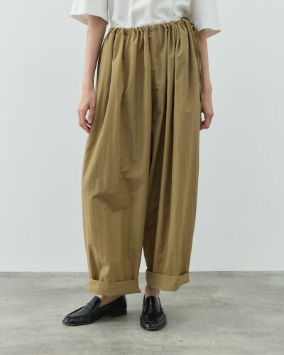 Crash Yandan Ayarlanan Pantolon Camel 