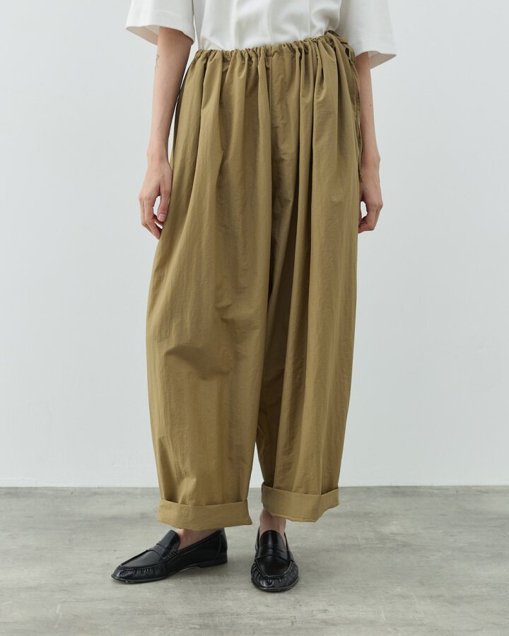 Crash Yandan Ayarlanan Pantolon Camel