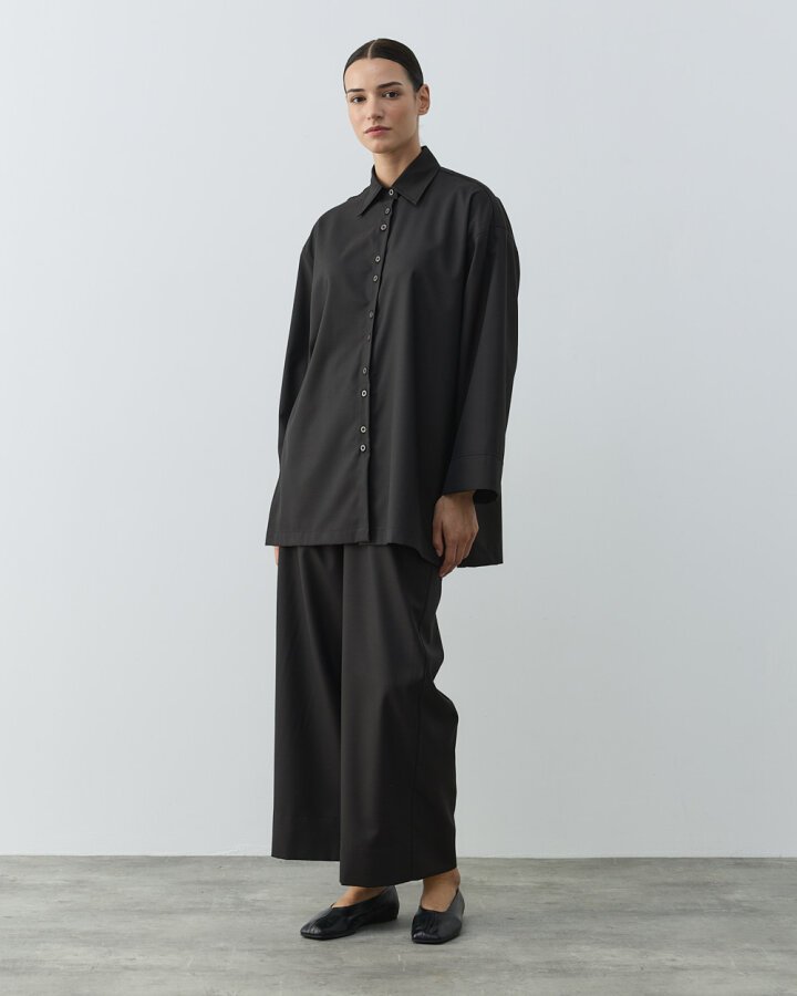 Culotte Pantolon Gömlek Takım Acı Kahve - Aybikestil (1)