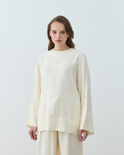 Cupra Kimono Bluz Krem 