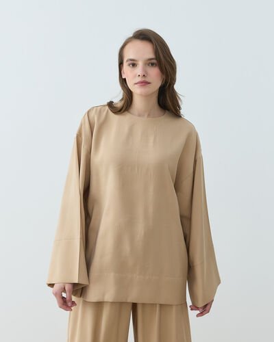 Cupra Kimono Bluz Kum 