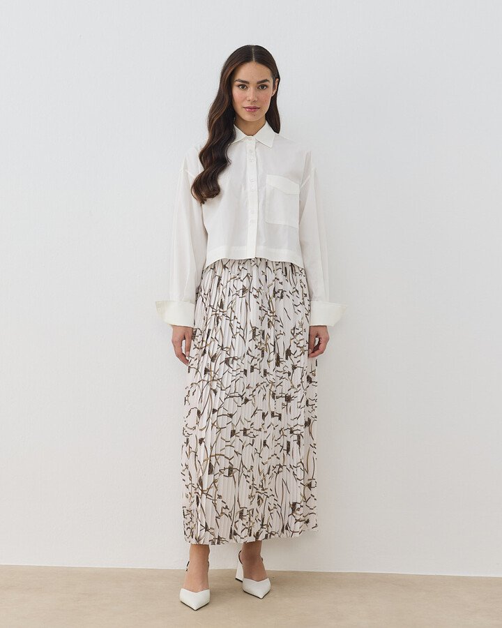 Desenli Pilise Etek Fringe