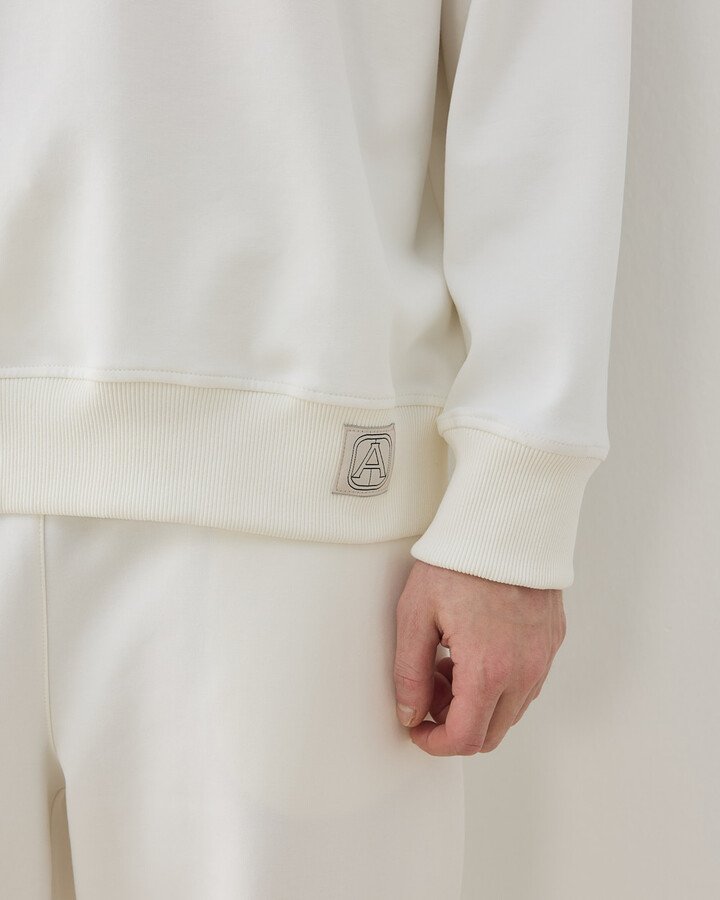 Erkek Premium Doubleface Oversize Sweat Ekru