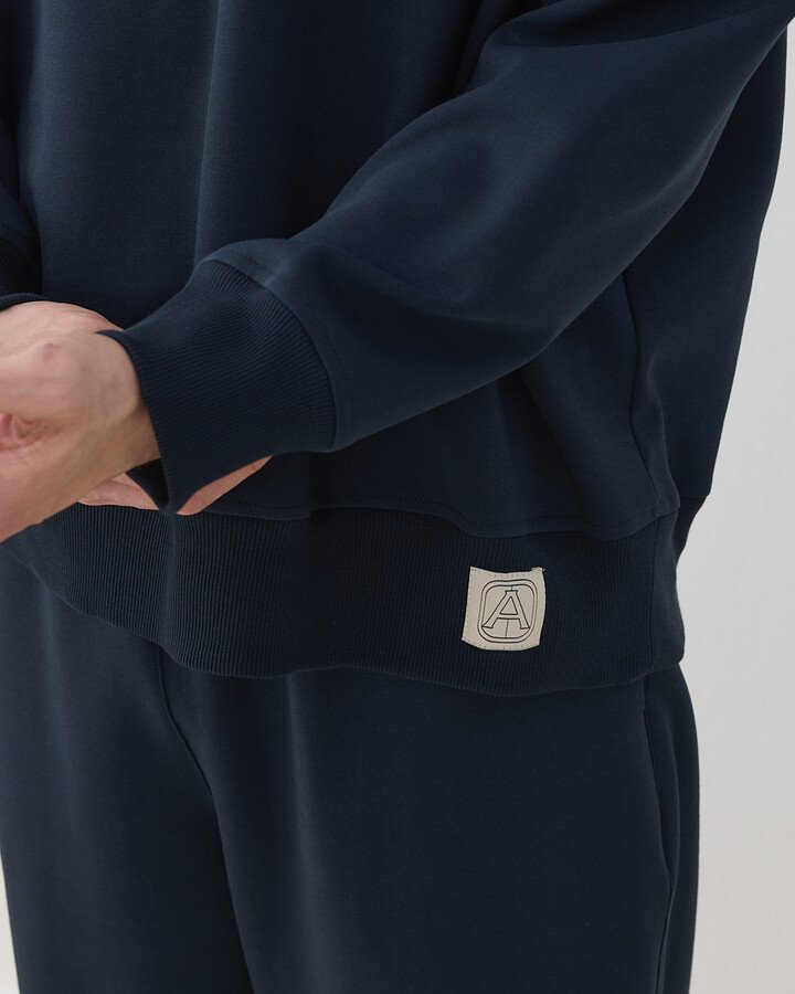 Erkek Premium Doubleface Oversize Sweat Lacivert