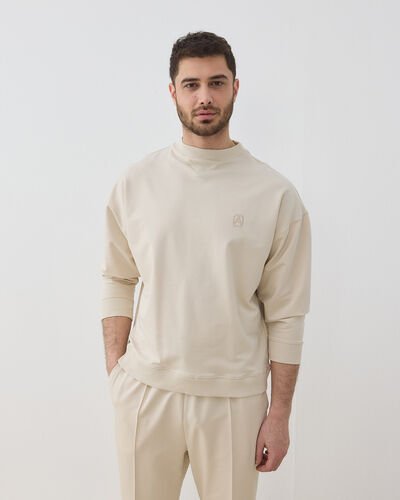 Erkek İki İplik Must Have Sweat Krem 