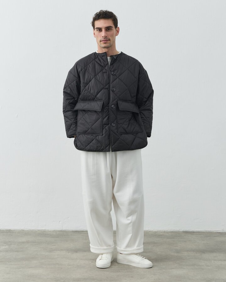 Erkek Kapitone Basic Cepli Mont Siyah - Aybikestil (1)