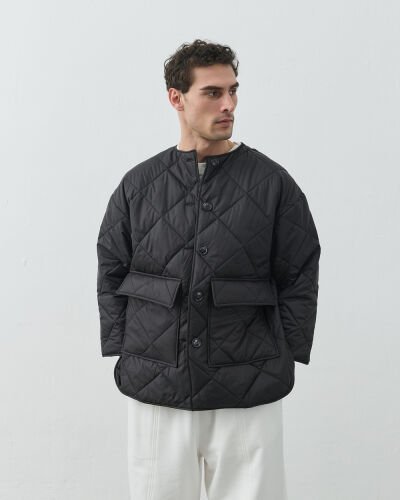 Erkek Kapitone Basic Cepli Mont Siyah 