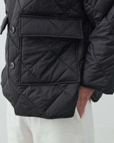 Erkek Kapitone Basic Cepli Mont Siyah - Aybikestil (1)