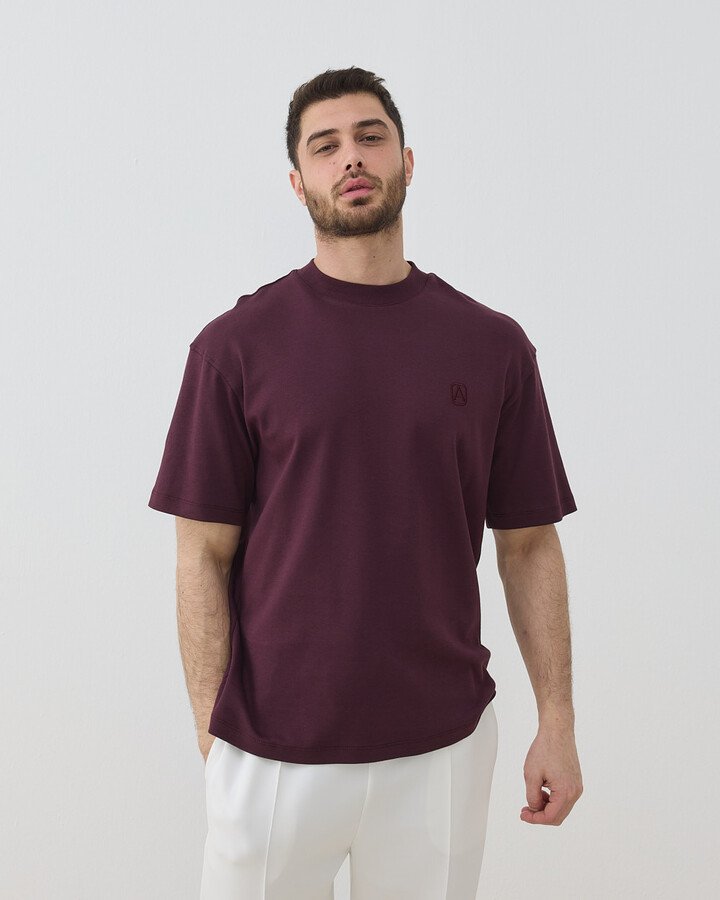 Erkek Penye İnterlok Smart Tshirt Bordo
