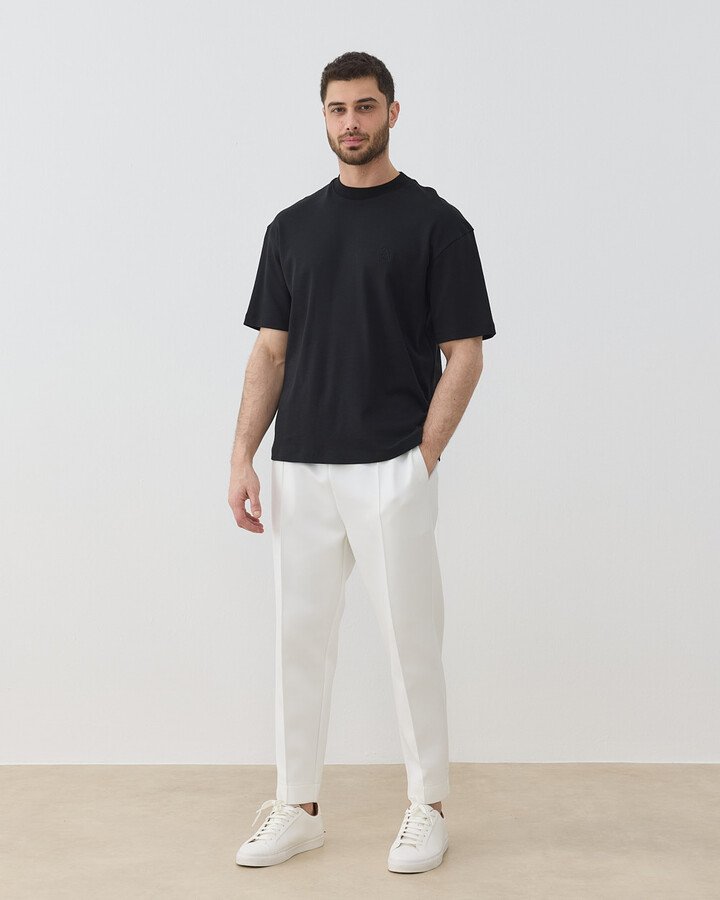 Erkek Penye İnterlok Smart Tshirt Siyah