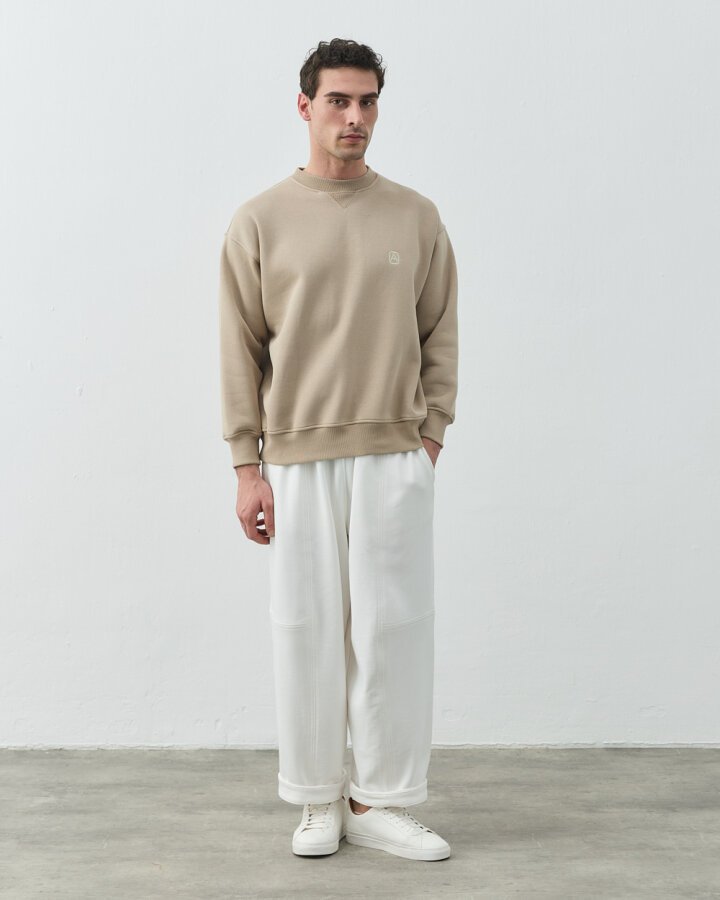 Erkek Şardonlu Üç İplik Must Have Sweat Taş - Aybikestil (1)