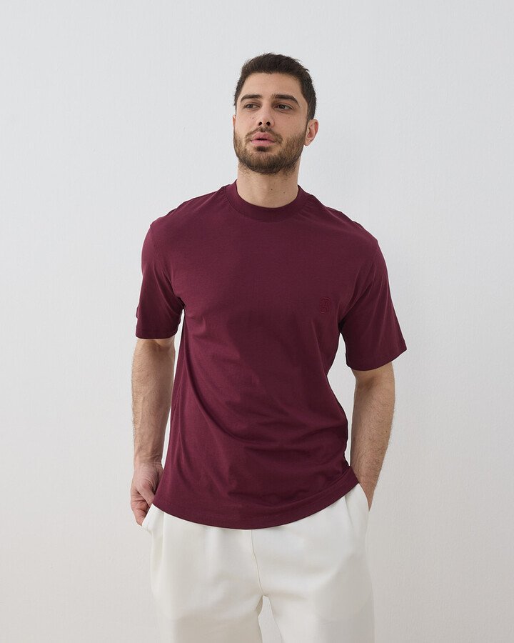Erkek Süprem Smart Tshirt Bordo