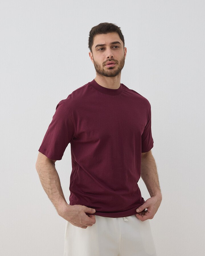 Erkek Süprem Smart Tshirt Bordo