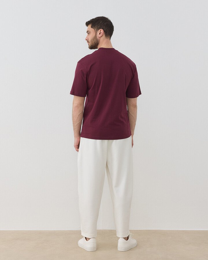 Erkek Süprem Smart Tshirt Bordo