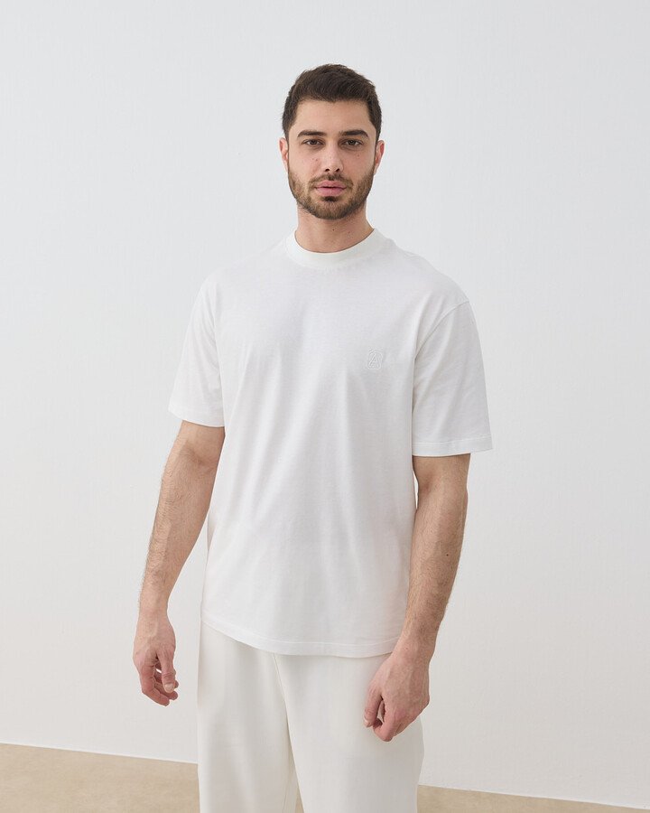 Erkek Süprem Smart Tshirt Ekru