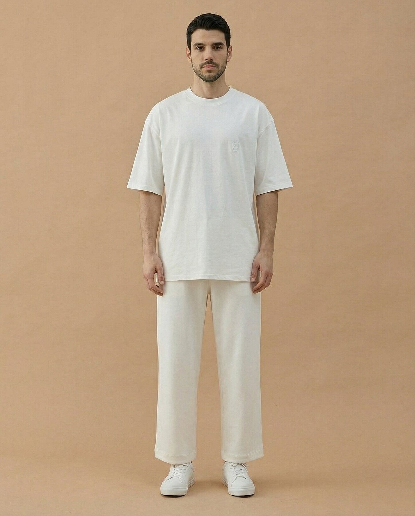 Erkek Süprem Smart Tshirt Ekru - Aybikestil