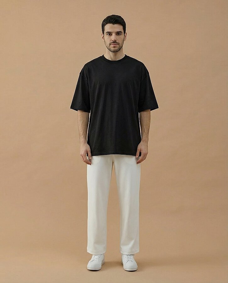 Erkek Süprem Smart Tshirt Siyah