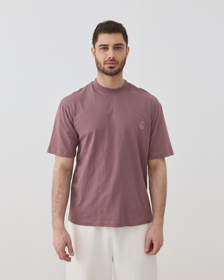 Erkek Süprem Smart Tshirt Tozlu Mürdüm