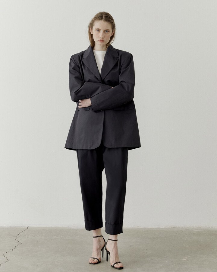 Fırsat Oversize Dad Blazer Ceket Lacivert