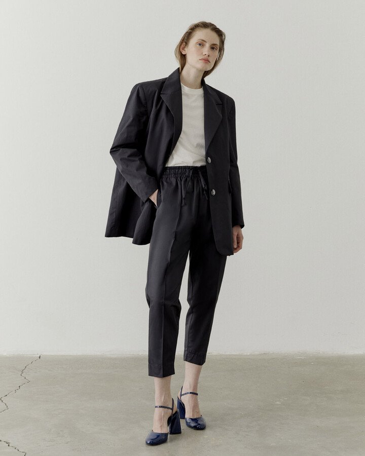 Fırsat Oversize Dad Blazer Ceket Lacivert