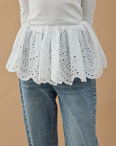 Fisto İçlik Etek Ekru 