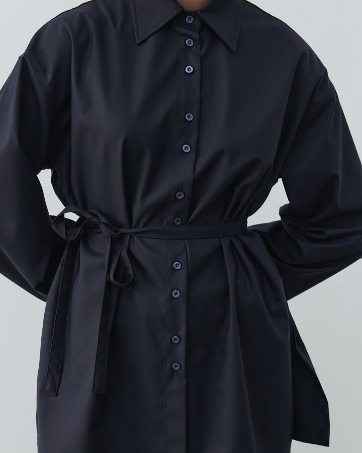 Culotte Pantolon Gömlek Takım Lacivert - Aybikestil (1)