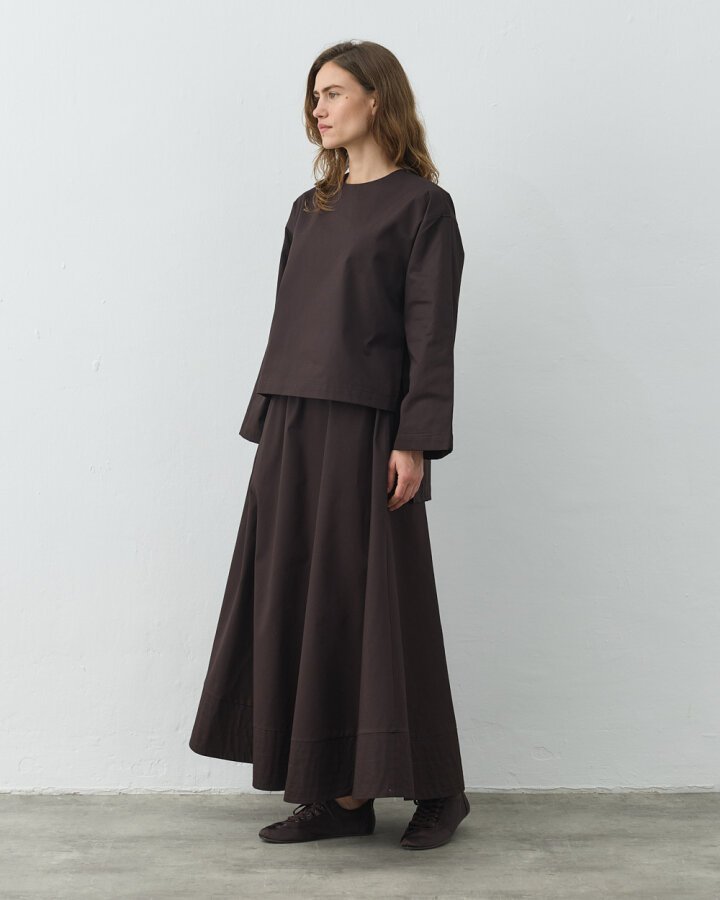 Gabardin Fırsat Etekli Takım Acı Kahve - Aybikestil (1)