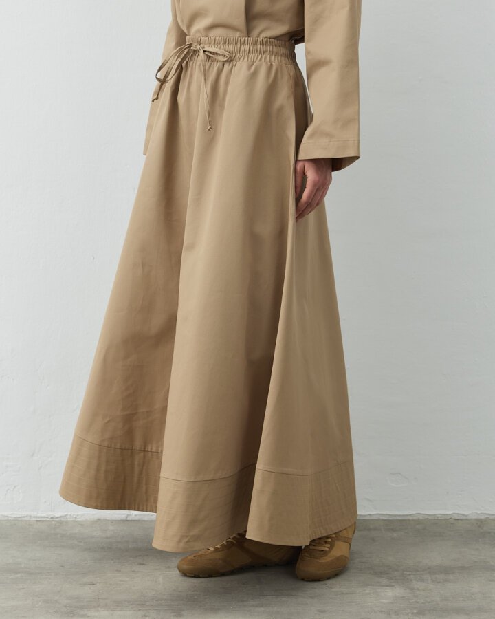 Gabardin Nervür Detaylı Cepli Font Etek Camel - Aybikestil (1)