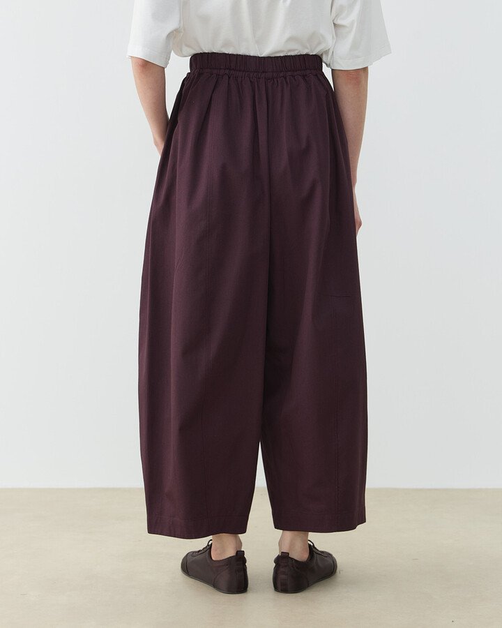 Gabardin Yanı Ekli Ekstra Barrel Fit Bol Pantolon Bordo