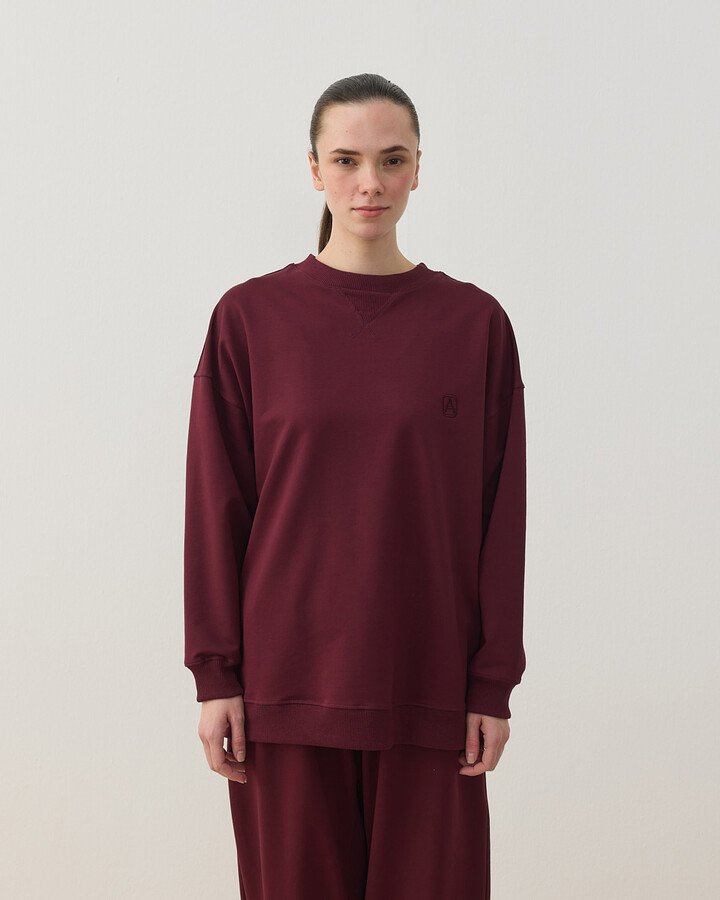 İki İplik Must Have Sweat Bordo