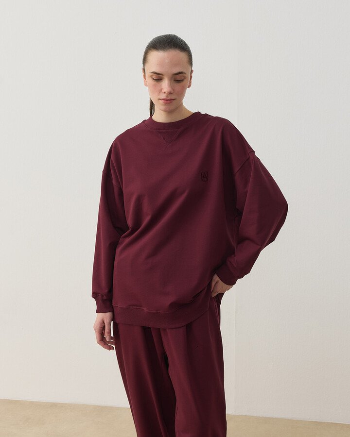 İki İplik Must Have Sweat Bordo
