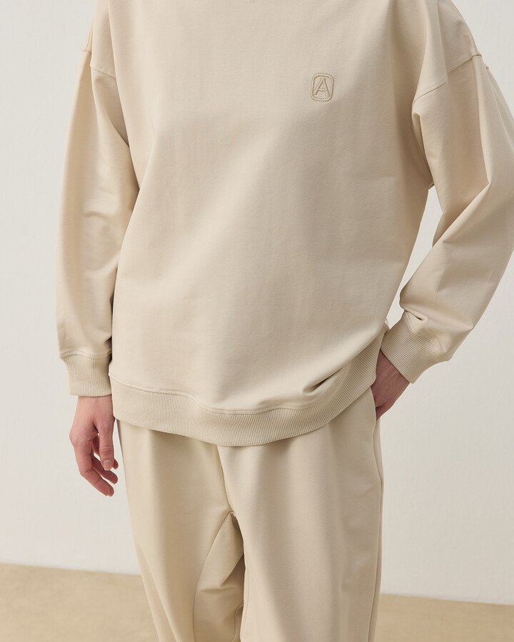 İki İplik Must Have Sweat Krem