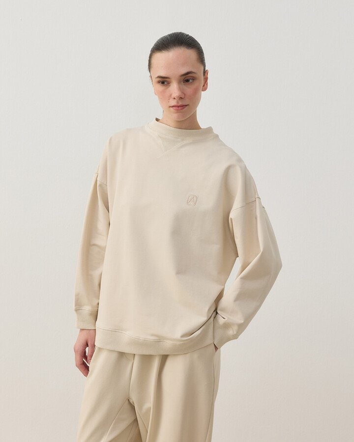 İki İplik Must Have Sweat Krem