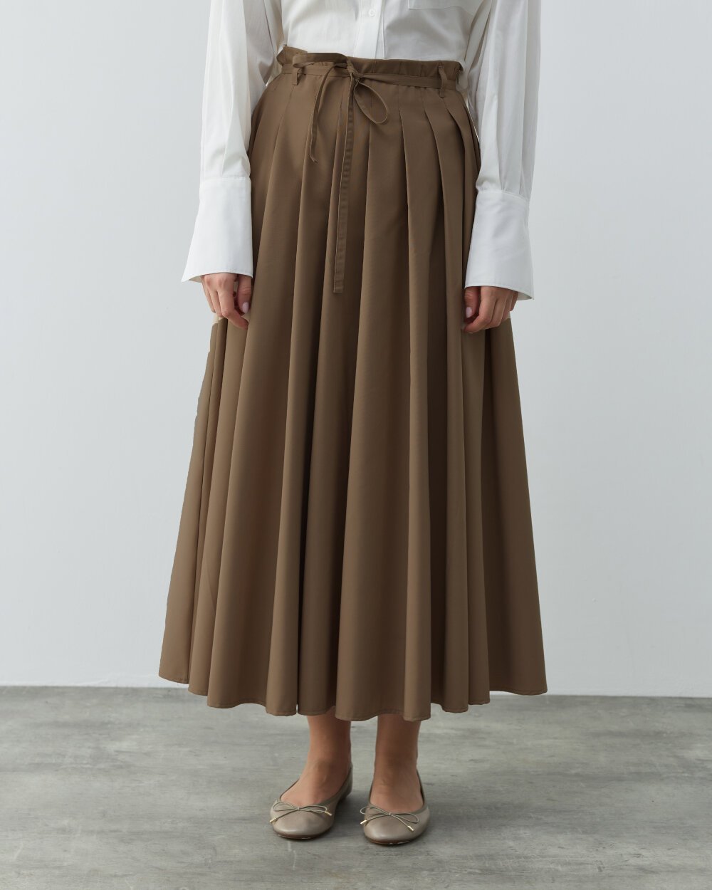 Kalın Pileli Etek Camel - Aybikestil