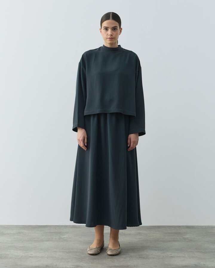 Krep Basic Bluz Haki - Aybikestil (1)