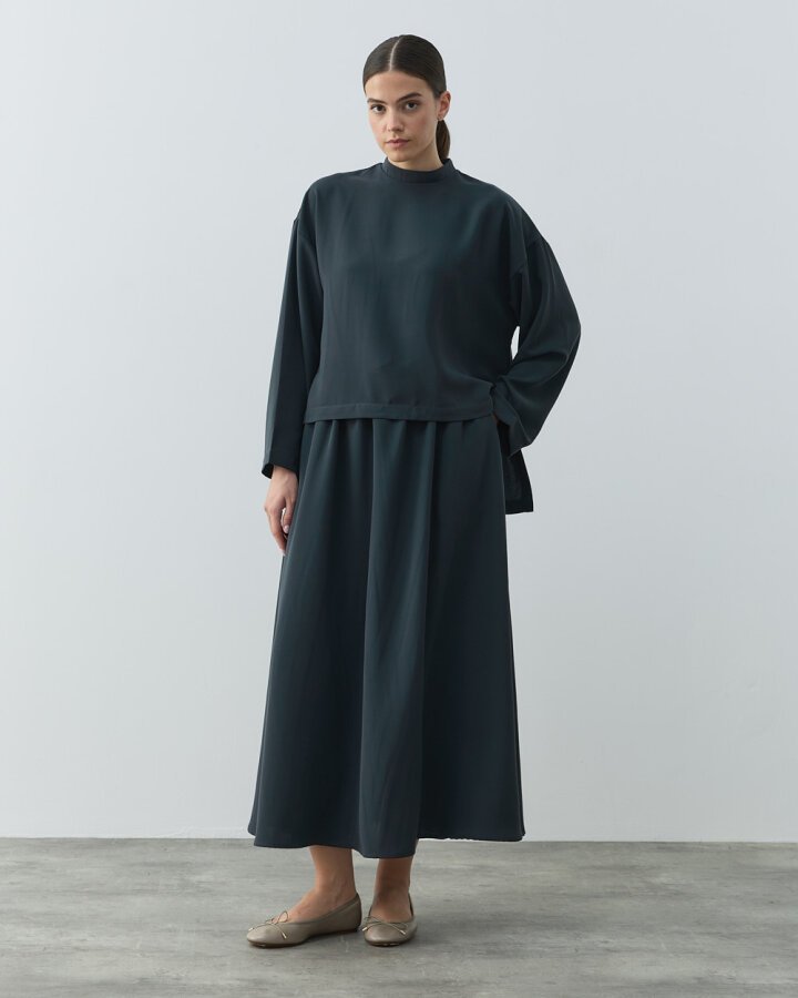 Krep Basic Bluz Haki - Aybikestil (1)