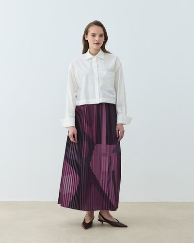 Krep Desenli Pilise Etek Sunny - Aybikestil (1)