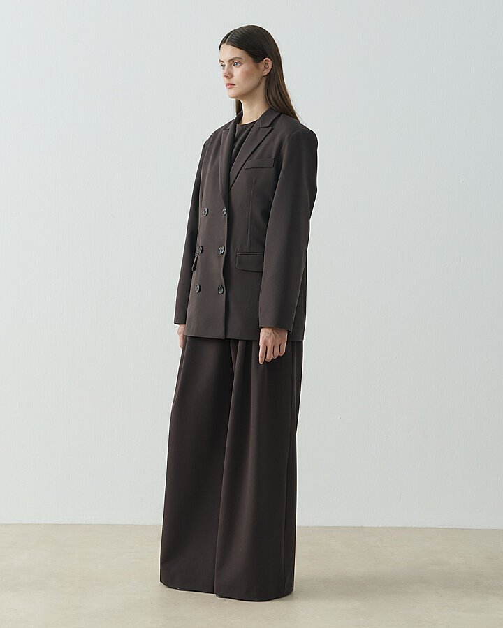 Kruvaze Elit Blazer Kahve - (1)